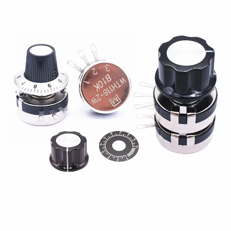 WTH118 10k 50k Dual Concentric Shaft Rotary Double Potentiometers