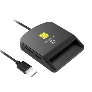 ZOWEETEK เครื่องอ่านการ์ด USB ออลอินวัน รองรับ SD และ TF เมมโมรี่การ์ด พร้อมฟังก์ชั่นอ่านและเขียนการ์ดชิปอัจฉริยะ ISO 7816 สำหรับคอมพิวเตอร์และแล็ปท็อป - Product Image 1