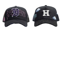 Casquettes de baseball en daim brodées avec logo X Sad Boyz de qualité supérieure, personnalisées, Thirty One Hats Black Mago Gorras G5 Hats avec NFC