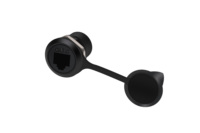 8-poliger IP65-Steckersignal-Panel-Anschluss Gerader Typ Dual Rj45-Anschluss, Rj45-zu-Rj45-Anschluss