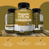 Capsules de cannelle de Ceylan OEM/Odm usine suppléments de santé à base de plantes marque privée cannelle de Ceylan biologique