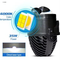 Objectif de projection directe LED de 2,0 pouces DAO Automotive pour la conversion des feux antibrouillard