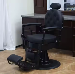 Luxury Retro Salon Hairdressing <b>Barber</b> <b>Chair</b> Hydraulic Hair Cutting Reclining Grooming Massage Leather Furniture for Gym Use - Product Image 6