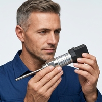 Transmetteur de température en acier inoxydable enfichable avec sonde de résistance thermique, étanche IP65, personnalisable OEM/ODM