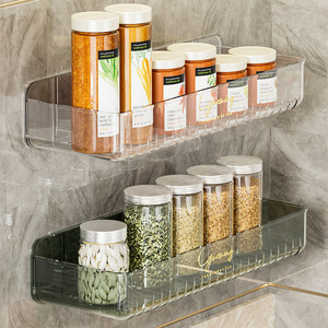 Étagère à épices murale transparente Gaching taille L avec couvercle en plastique pour rangement de cuisine - Product Image 4