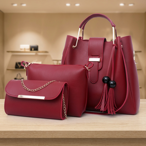 Cartera de Mano de Cuero Genuino para Mujer, Marca BS INTERNATIONAL, Hecha a Mano, Ecológica, Impermeable, con Bordado de Estampados Animales y Cierre de Cremallera, de Alta Calidad - Product Image 1