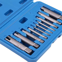 Outils de retrait pour M4-M22 Extracteur de tarauds à vis dénudé avec boîte Extracteur de tarauds à tête cassée Kit d'extracteurs de tarauds à vis 10 pièces
