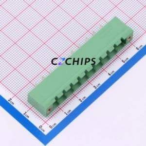 DB2EVM-5.0-10P-GN Plug-in Terminal Block Through hole,P=5mm Connector Board-to-Board / Socket - Closed Screw Fixing 1x10P 5mm - Product Image 1