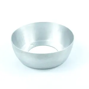 OEM pelanggan terbuat dari baja tahan karat lembar aluminium logam tembaga kuningan dalam ditarik stamping berputar membentuk bagian mangkuk
