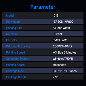 New Arrival High Quality A3 DTF Fast Speed XP600 Head DTF Printer T-shirt Textile Printer With Oven Kit for Clothes - Product Image 2