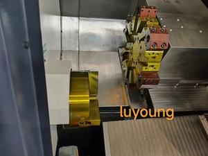 Tour à commande numérique à faible coût, alimentateur de barres, TCK50 TCK56 <span class=keywords><strong>Tonor</strong></span>, machine à lit incliné, centre de tournage à commande numérique, tourelle motorisée - Product Image 5