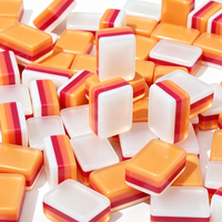 Mahjong Américain Orange Personnalisé Funky Trade, Quatre Couches, Couleurs Assorties, Mini Portable, Loisirs et Divertissement, Vente en Gros, OEM, ODM