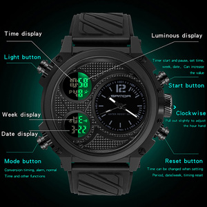 Reloj de Pulsera Digital Multifuncional Versátil Sanda 3002, Luminoso, con Alarma, Resistente al Agua y a los Golpes - Product Image 5