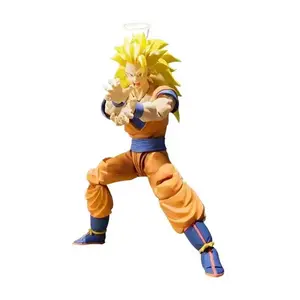 JM NEW STYLE SHF Dragon Z Balls Super Saiyan 3 Son Goku PVC Action Figure Collectible Model Toys changeable gift for kids