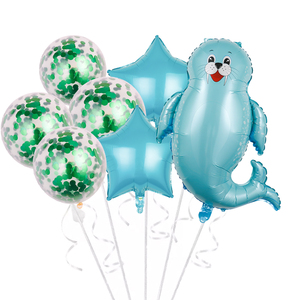Globos de Papel de Aluminio con Forma de Animales Marinos, Pulpo, Tiburón, Juego de Globos para Niños, Decoraciones para Fiestas de Cumpleaños, Baby Shower, Globos Personalizados - Product Image 4