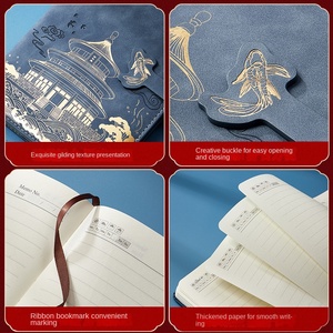 A5 <span class=keywords><strong>Notebook</strong></span> bisnis sampul keras populer nasional Koi kreatif 100 lembar Set kotak hadiah sempurna sampul kulit buku catatan A3 A6 A7 - Product Image 3