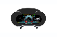 HXHY LCD Kluster Instrumen Digital Mobil CockPit Layar Android 13 untuk Benz GLC/C Class W205 X205 2015-2020 Speedometer Dashboard