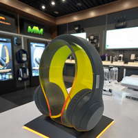 Rak tampilan Headset Desktop Headset Bluetooth akrilik gaya Modern kustom rak Tampilan
