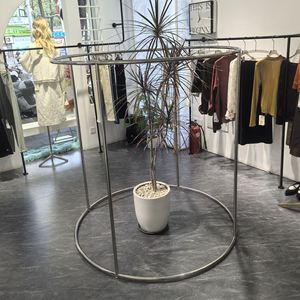 Étagères rondes en acier inoxydable pour l'affichage en magasin de vêtements, pour les diffusions en direct pour enfants, style Art Déco, montage facile - Product Image 3