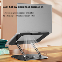Haute qualité Portable bureau 360 Rotation support pour ordinateur portable métal ergonomique multi-angle réglable support pliant pour tablette PC