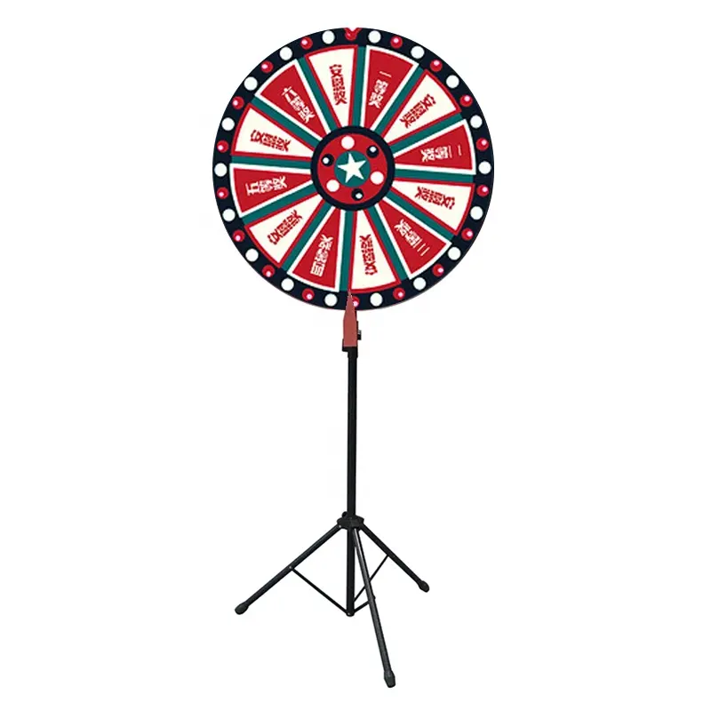 fortune wheel of fortune promotional advertising tripod lucky stand prize wheel