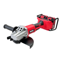 Meuleuse d'angle sans fil professionnelle 40V sans balais 230mm, machine de meulage sans fil J151 avec triple protection de sécurité, garantie 3 ans