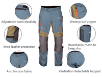 Pantalons d'équitation pour hommes, genouillères et hanches, combinaison à séchage rapide, pantalons d'extérieur coupe-vent pour la randonnée et la pêche
