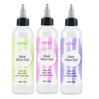 Colle Gel pour Extensions de Cheveux avec Logo Personnalisé, Adhésif Liquide à Tenue Temporaire pour Perruques, Gel d'Installation de Perruques, Marque Privée
