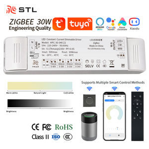 ไดรเวอร์ไฟ <span class=keywords><strong>LED</strong></span> แบบปรับอุณหภูมิสีได้ Zigbee Tuya แบบหรี่แสงได้ กระแสคงที่ พร้อมรีโมทคอนโทรล - Product Image 1