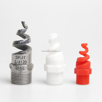 Buses spirales coniques creuses en plastique Huajue de haute qualité OEM/ODM, 60 degrés, 1/4 pouce, pour le nettoyage industriel et l'élimination de la poussière