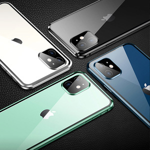 <span class=keywords><strong>Coque</strong></span> de téléphone portable, <span class=keywords><strong>360</strong></span> degrés, cadre <span class=keywords><strong>magnétique</strong></span> en verre double face, pour <span class=keywords><strong>iphone</strong></span> 7 plus 12 13 <span class=keywords><strong>11</strong></span> pro max x - Product Image 4