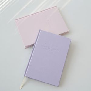 Carnet de notes à couverture rigide en lin avec impression de logo personnalisé Manifestation du bien-être Bonheur Prendre soin de soi A5 <span class=keywords><strong>Journal</strong></span> de rêve - Product Image 2