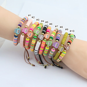 มาคาเม่ปรับ BP1050ได้สำหรับสร้อยข้อมือชุบทอง18K ลายการ์ตูน labubu เสน่ห์น่ารักแผ่นดินโพลิเมอร์สร้อยข้อมือลูกปัดทันสมัย - Product Image 2