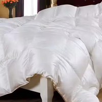Couette en duvet d'oie de haute qualité, couverture chaude d'hiver, tissu en coton de luxe, édredon taille Queen et King pour la maison et l'hôtel