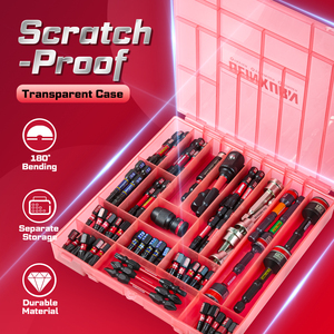 Juego <span class=keywords><strong>de</strong></span> 98 piezas <span class=keywords><strong>de</strong></span> brocas industriales DIY <span class=keywords><strong>de</strong></span> grado S2, kit <span class=keywords><strong>de</strong></span> <span class=keywords><strong>herramientas</strong></span> <span class=keywords><strong>con</strong></span> llave <span class=keywords><strong>de</strong></span> vaso y portabrocas, compatible <span class=keywords><strong>con</strong></span> OEM y ODM, <span class=keywords><strong>caja</strong></span> <span class=keywords><strong>de</strong></span> <span class=keywords><strong>herramientas</strong></span> <span class=keywords><strong>de</strong></span> reparación. - Product Image 3