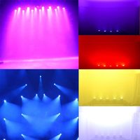 Iluminación LED RGBW 4 en 1 para Escenarios, Cabeza Móvil, Luces DJ, Control DMX512/Activación por Sonido, Clasificación IP33, para Fiestas, Espectáculos, Bodas, KTV