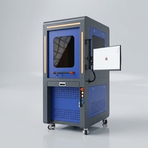 Faserlaser-Markiermaschine für Metall- und Edelstahlgravur mit DXF/PLT-Unterstützung und Hochgeschwindigkeits-Luft-/Wasserkühlung - Product Image 1