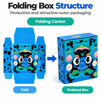 Sac et boîte en forme de 3.5g personnalisés Pochette debout holographique Sacs en mylar découpés à l'emporte-pièce. CR Zip Lock pour Gummy Flower Packaging