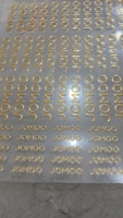 Stiker Logo Kustom 3D Transfer Logam Label UV Label Nikel untuk Botol & Kemasan