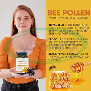 VitaSpring Suplementos de etiqueta privada Cápsula blanda de propóleo de abeja 500mg 1000mg Cápsulas de gel blando de propóleo - Product Image 2