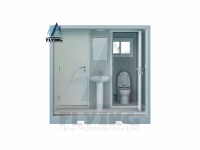 Toilettes publiques préfabriquées intégrées, système de toilettes et d'évier extérieur anti-corrosion pour gares, places et attractions touristiques