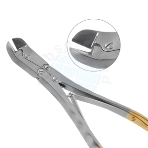 คีมตัดลวดและหมุดแบบสองทิศทาง ขนาด 7 นิ้ว  ปลายตัดทำมุมจากทังสเตนคาร์ไบด์  ความจุสูงสุด 1.6 มม. สำหรับโรงพยาบาลและศัลยกรรมกระดูก - Product Image 1