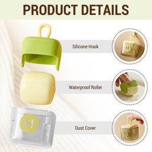 Tùy Chỉnh Có Thể Giặt Dính Túi Xách Có Kích Thước Túi Mini Dễ Thương Đa Bề Mặt Di Động Lint Con Lăn Tóc Loại Bỏ Dính Lint Con Lăn Di Động - Product Image 4