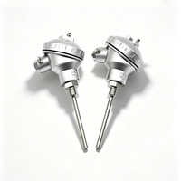 Sonde de température thermocouple en acier inoxydable de type T/E/J/K, fil PTFE, étanche IP64, 4-20mA, OEM pour huile, air, eau