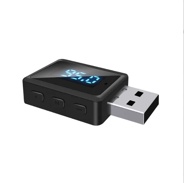 New Car BT 5.3 Transmitter Receiver Handsfree Call Blue-tooth Compatible FM Transmitter Wireless Audio Adapter for Car Fm Radio