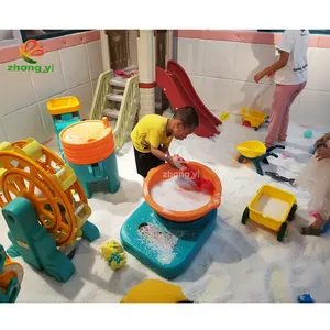 子供たちと面白いソフトプレイ子供たちのスライドセットプレイハウス屋内遊び場大きな砂プールおもちゃセット