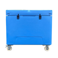 Conteneur isotherme durable en LLDPE de 330 L pour l'élevage de poissons, le traitement des fruits de mer, le transport, la conservation, la glacière, le bac à glace, le réservoir de pêche