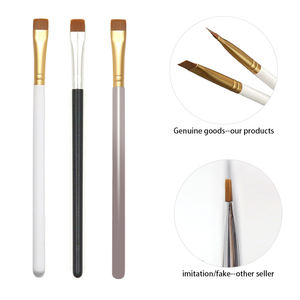 Teinture à lèvres Brosse plate pour <span class=keywords><strong>sourcils</strong></span> Qualité supérieure Manche blanc Ultra fin Cheveux parfaits Coupe parfaite Brosse à maquillage unique Brosse plate pour anticernes - Product Image 2