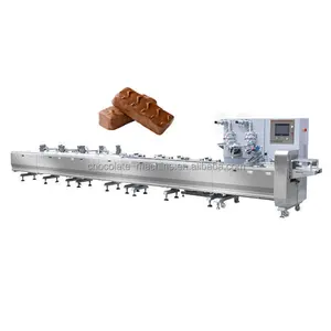 Máy đóng gói dòng chảy cho thanh sô cô la cho ăn tự động Thanh granola/máy đóng gói gối ngũ cốc - Product Image 1