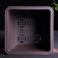 Pots de bonsaï carrés classiques en plastique de 50cm avec tolérance aux UV pour cactus et arbre succulents